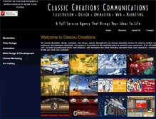 Tablet Screenshot of classiccreationsc.com